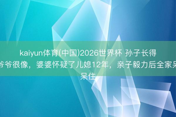 kaiyun体育(中国)2026世界杯 孙子长得跟爷爷很像，婆婆怀疑了儿媳12年，亲子毅力后全家呆住